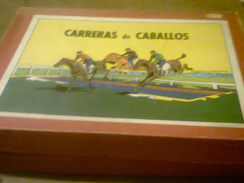 Antiguo Juego De Mesa - Carreras De Caballos Retro Kxz