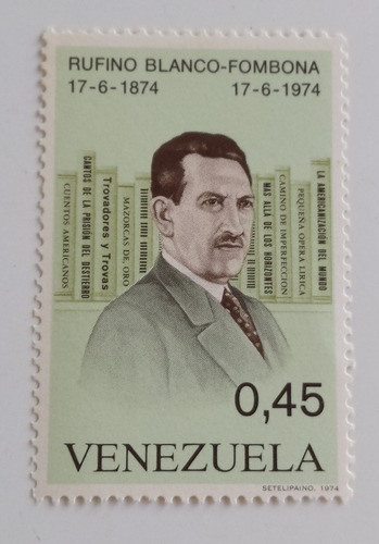 Imagen 1 de 5 de Pack 6 Sellos Venezuela 1974, 1976, 1978