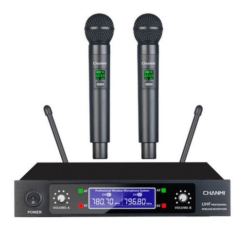 Microfonos Gc Tk100 Inalambricos Sistema Uhf De 2 Canales