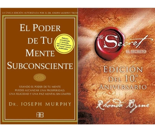 2 Libros - El Secreto + Poder De Tu Mente Subconsciente