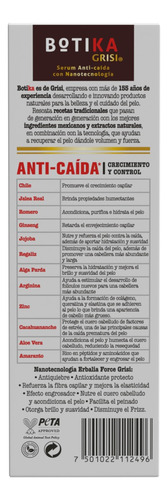 Botika Serum Tratamiento Anticaída Nanotecnología 125ml