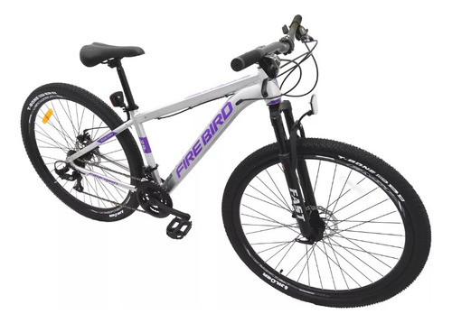 Bicicleta Mountain Bike Rodado 29 Fire Bird Dama Color Gris/violeta Tamaño Del Cuadro 16
