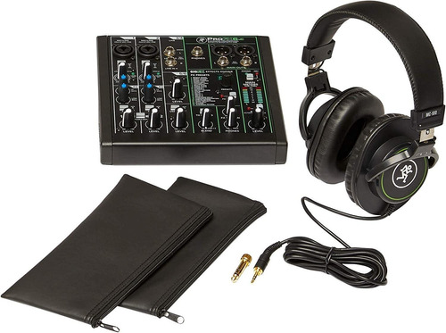Pack Audio Performer Mackie Mixer Usb 2 Micrófonos Audífonos