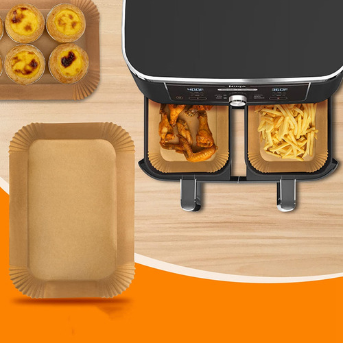 Forro De Papel Para Hornear Rectangular Desechable Airfryer,