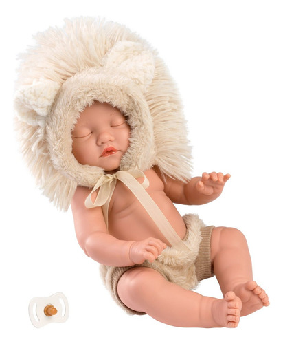 Muñeca Llorens Mini Baby Bebota Ropa Leon 30 Cm Articulada