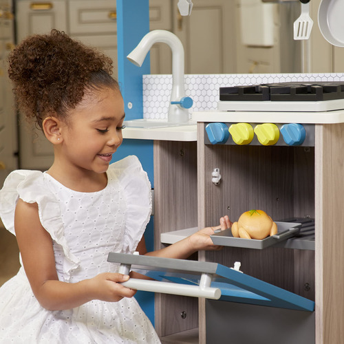 Little Tikes Real Wood Cocina Con Isla 2-1 Gourmet