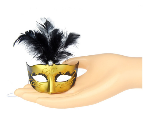 Máscaras Pequeñas Con Plumas Para Decoración De Fiesta De Di