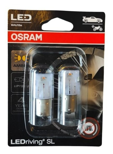 Juego Lamparas Led Giro Osram Py21w Ambar Ledriving (7507)