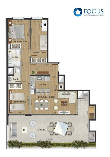 Imagen 9 de 14 de Venta Apartamento Penhouse 3 Dormitorios Parrillero Centro