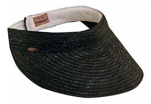 Scala Cosido De La Mujer Trenza Visera Talla Unica Negro