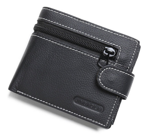 Cartera Casual Hombres, Monedero Clip Dinero Piel Vaca