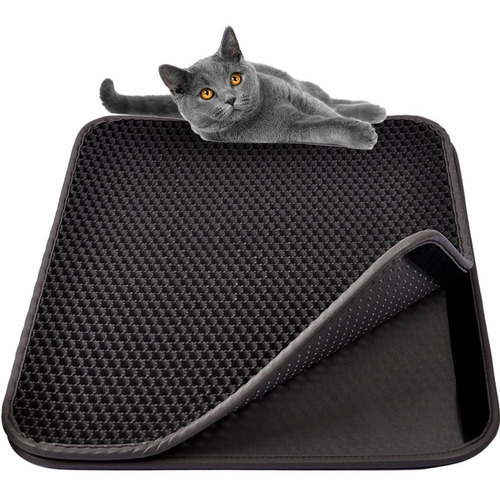  Cat Litter Mat Litter Trapping Mat, Double Layer Water...