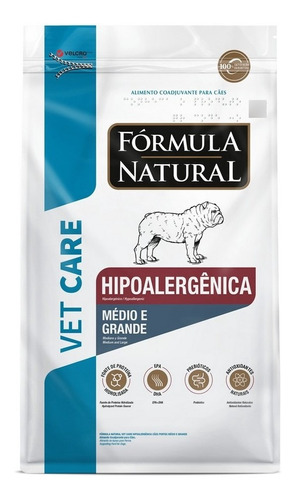 Ração Vet Care Hipoalergênico Cães Med/gr 10,1kg Fórmula N.