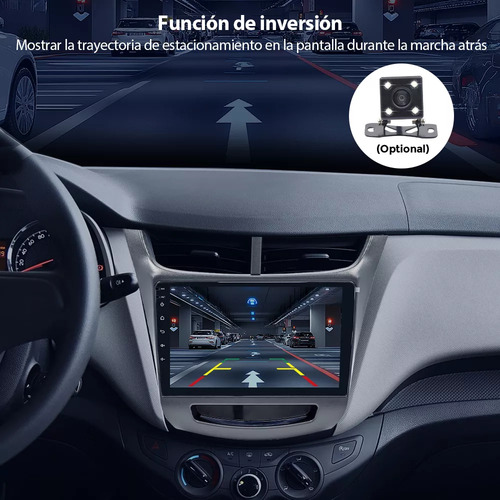 Gearelec Auto Estéreo Pantalla Carplay Android Auto 2+32g Carplay 9 Pulgadas Wifi Gps Fm Para Chevrolet Aveo 2015-2018 Con Cámara Arnés Rca Usb Admite Subwoofer Y Amplificador