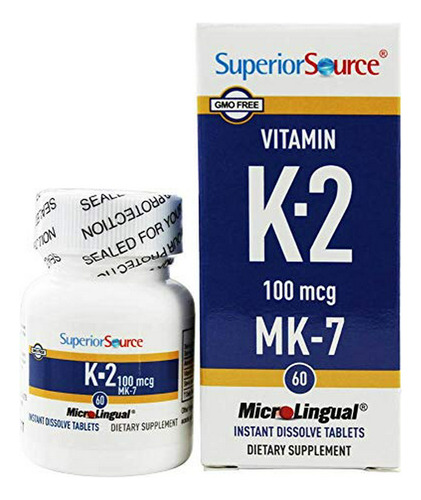Vitamina K2 Mk-7 Para Huesos Y Arterias.