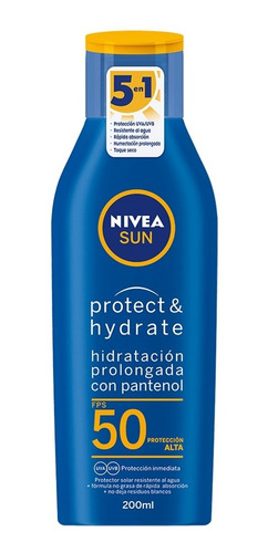 Protector Solar Protect & Hidrate Loción Fps 50 200 Ml