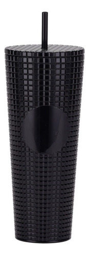 Drinkpops Glam botella vaso plastico con sorbete 680mL full color Negro