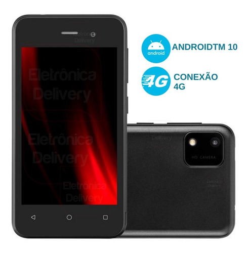 Imagem 1 de 6 de Smartphone Celular 32gb Multilaser E Lite 2 Preto - P9146