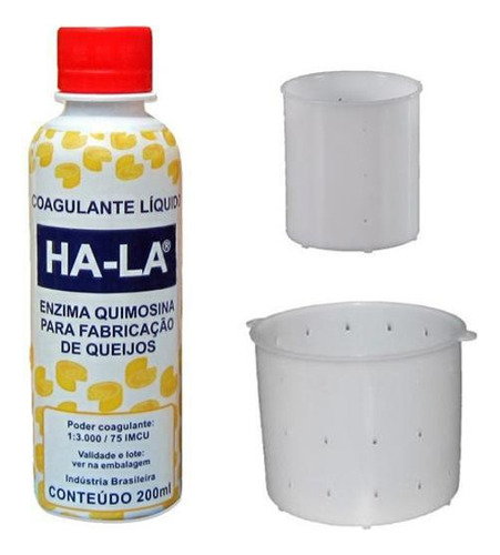 Coalho Ha-la 200ml + 1 Forma De 500g + 1 Forma De 1kg