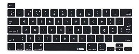 Funda De Teclado De Silicona Negra Xskn Para Teclado Portugu