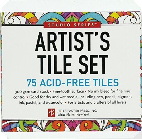 Book : Studio Series Artists Tiles White (75 Pack) - Peter.