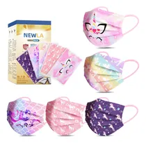 Comprar Mascaras Faciales Desechables Para Niños, 50 Máscaras Para 3