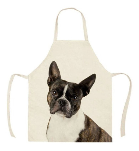 Delantal De Cocina / Mascotas / Perro Bulldog Frances