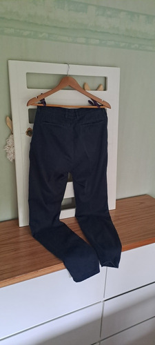 Pantalon Azul Pinzado Marca Pengüintalle 30 /algodon