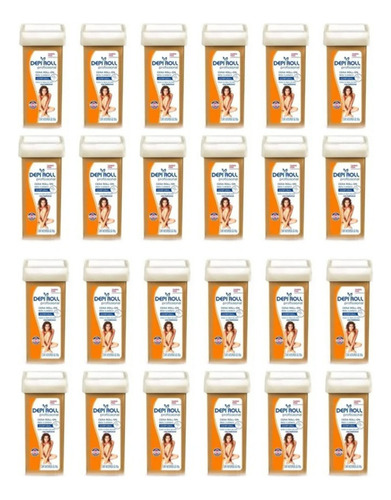 Kit Refil Cera Corporal Depilatória Depiroll Tradi - 24 Und