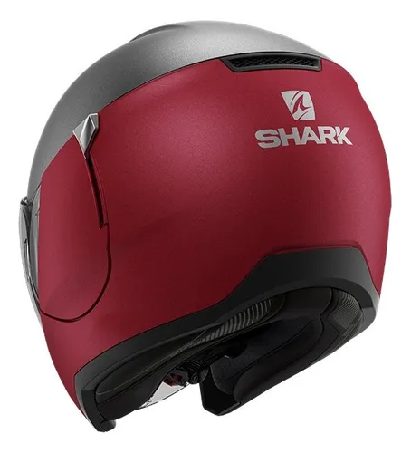 Casco Jet Para Moto Shark Citycruiser Dual Rojo/ Gris