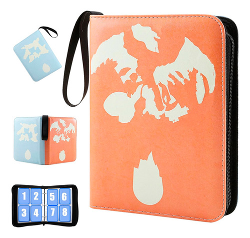 Pokemon Folder 4 Pocket 400 Cartas Charizard Blastoise