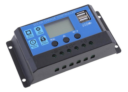 Imagen 4 de 7 de Contorlador De Carga Solar 12v / 24v 30a, Pantalla Funciones