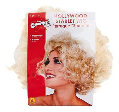 Rubie Hollywood Starlet Peluca Rubia, Marrón Claro, Un Tama