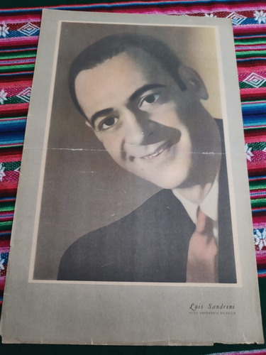 Luis Sandrini Antigua Lámina Poster