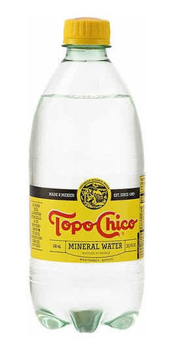 12 Piezas Agua Mineral De Manantial Topo Chico 600ml