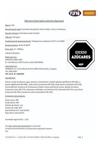 Imagen 3 de 3 de Alfajor Nacional Display X18u