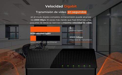 Switch Ethernet Gigabit (Usado)