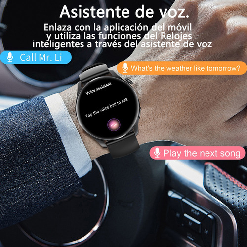 Reloj Inteligente Hombre Bluetooth Llamada Smartwatch