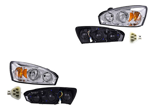 Set Faros Delanteros Depo Chevrolet Malibu 2004 - 2007