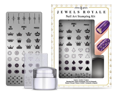Kit De Estampas Para Uñas Jewels Royale Stamping Kit