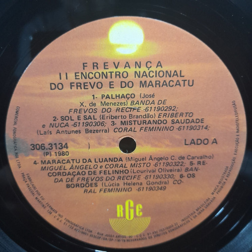 Imagem 6 de 6 de Vinil Lp Frevança Encontro Nacional Do Frevo E Maracatu Sgdo