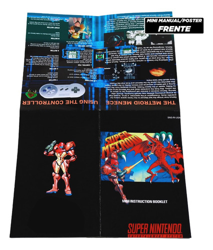 Super Metroid Super Nintendo Snes completa en doble idioma