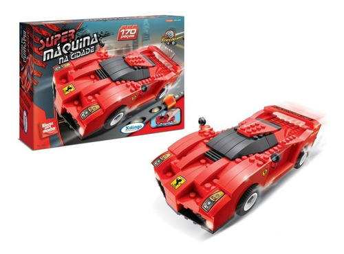 Brinquedo De Montar Super Maquina Ferrari A Fricção 170 Pçs
