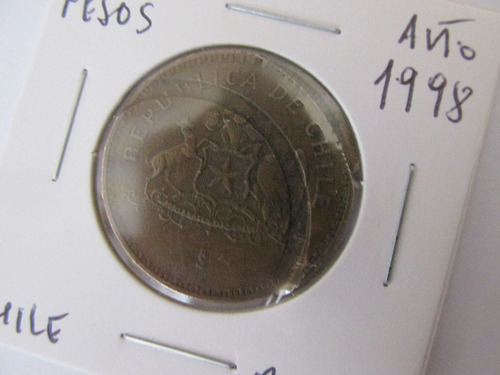 Moneda Chile 100 Pesos Error Acuñacion Año 1998 Escasa (Usado)