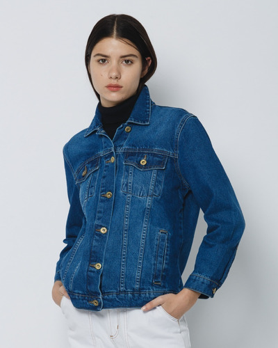 Campera De Jean Birkin Blue Wanama Oficial