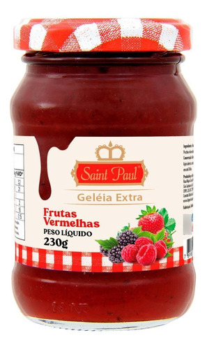 Geleia De Frutas Vermelhas Premium Saint Paul 230g