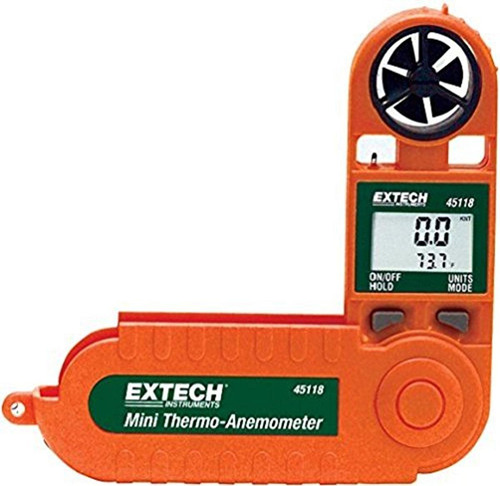 Anemómetro Térmico Extech 45118 Impermeable Portátil