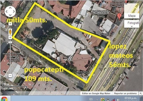 Imagen 1 de 1 de Venta De Terreno Av Lopez Mateos Zapopan