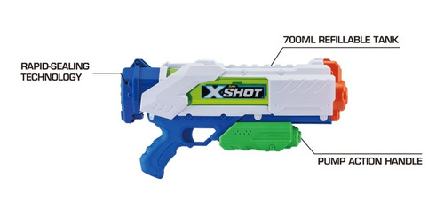 Imagen 4 de 6 de Pistola De Agua Zuru Xshot Fast Fill Llenado Rapido En 1 Seg