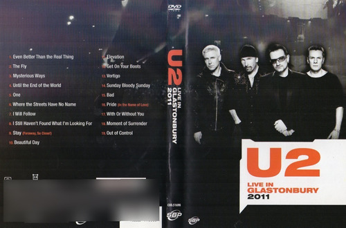 Dvd U2  Live In Glastonbury 2011 
